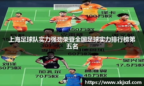 上海足球队实力强劲荣登全国足球实力排行榜第五名